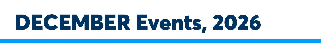 December events in the Aquarium