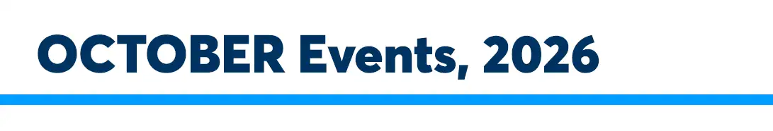october events in the Aquarium for 2026