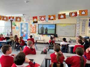 Caltra NS Learning about tides during a school visit