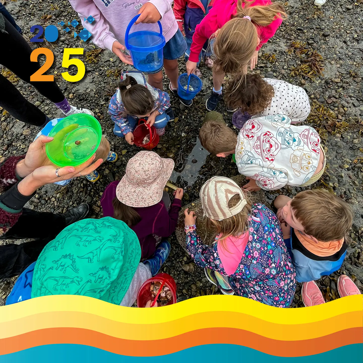 Children enjoying an Explore Your Shore experience on Grattan Beach Salthill. 