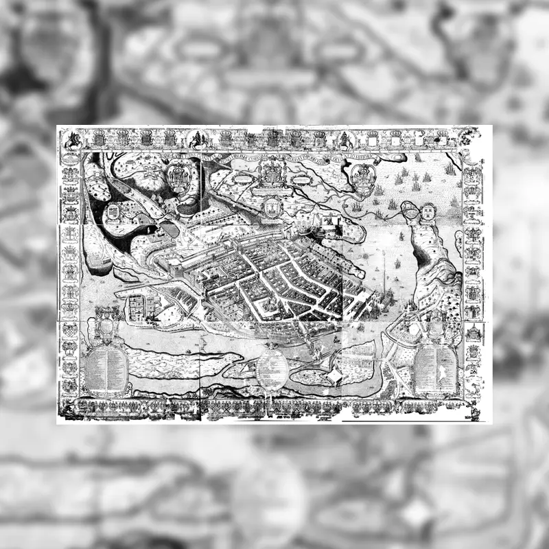 old pictorial map of galway.