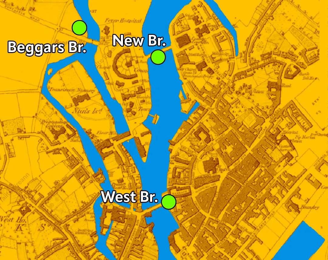 the bridges of old galway.