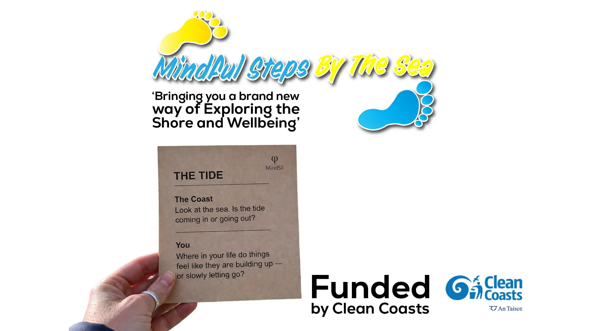 mindful steps by the sea