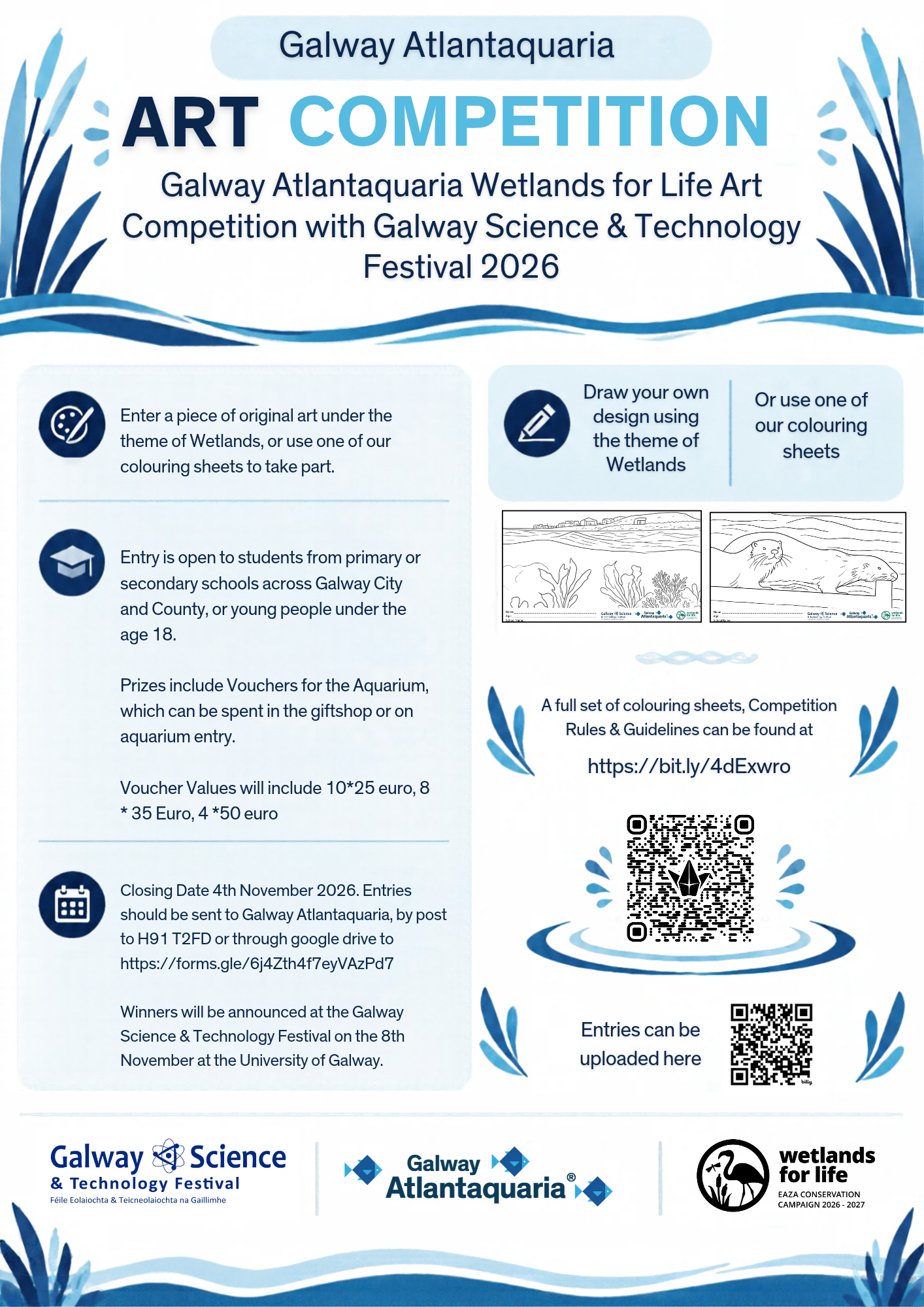 Wetlands for Life Art Competition Flyer and Guidelines